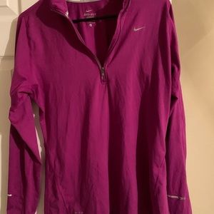 Purple Nike Dri fit zip up